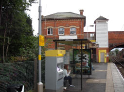 Looking towards the exits from the platform for trams to Altrincham