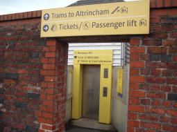 Spot the mistake here -- yes, the lift is straight on and the stairs right, not the other way round as this sign says