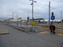 The station with the nearest platform for trams to Manchester
