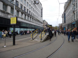 The station from by the track for travel via Shudehill