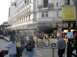 The entrance at the Piccadilly Gardens end